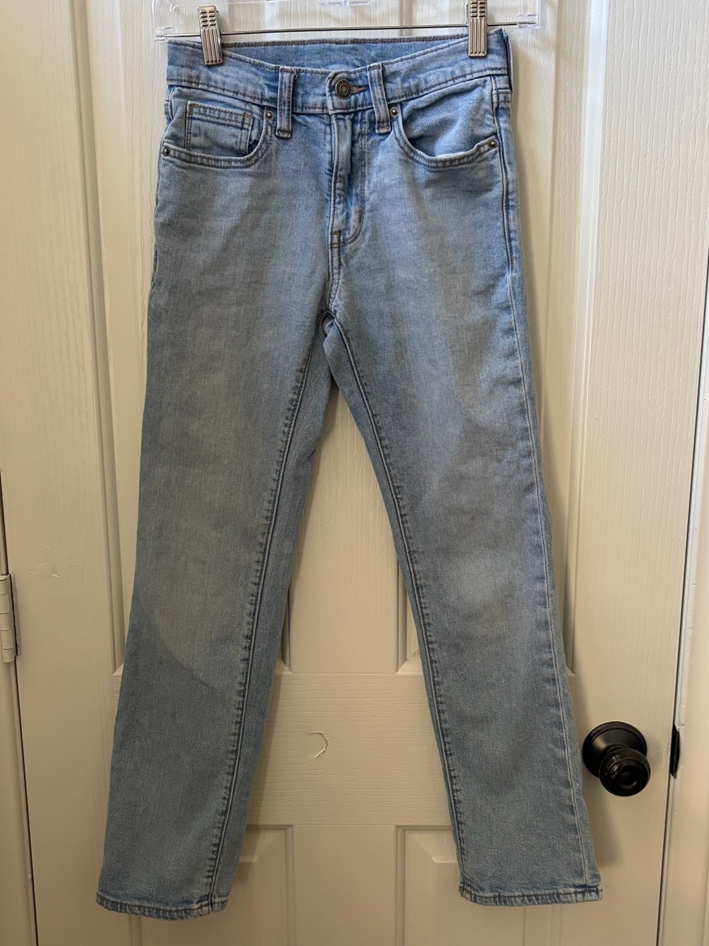 Light Blue Boy's Straight-Leg Jeans